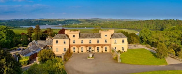 Pentillie Castle elevated shot1