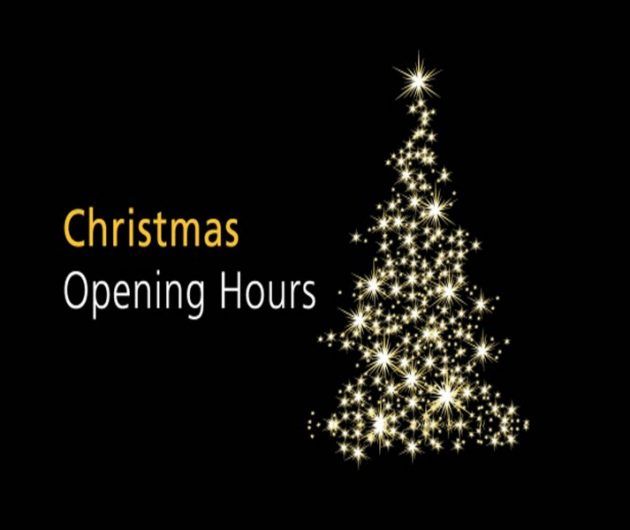 christmas opening hours
