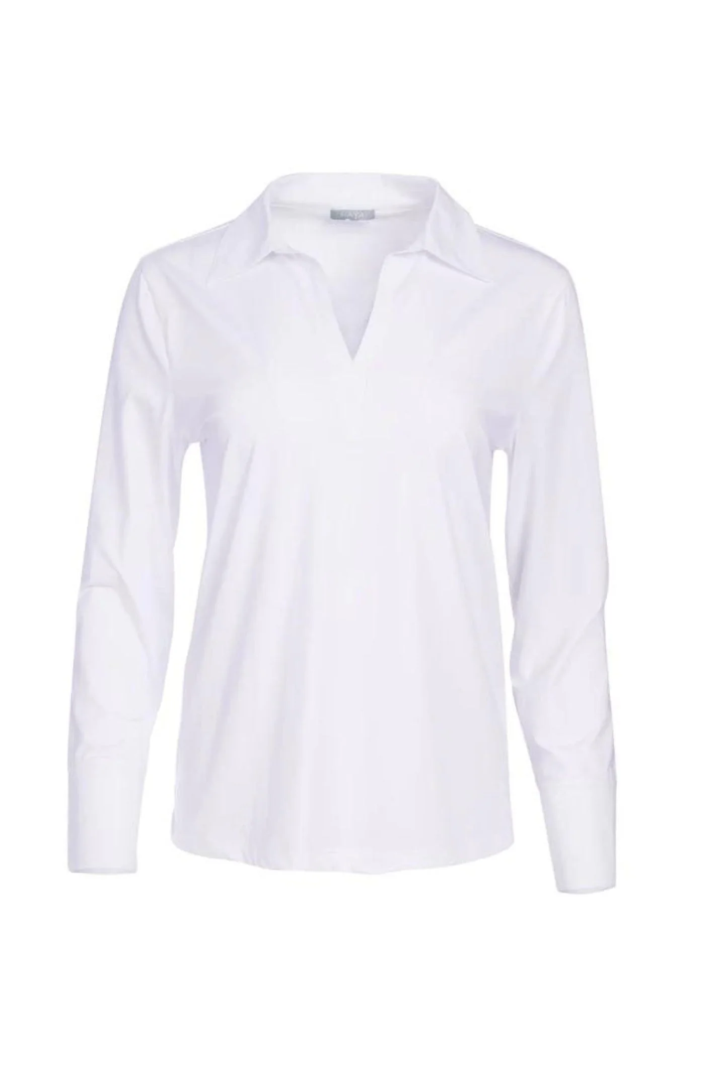 Naya NAW23 108 White Collar and Cuff Top Experiene Boutique