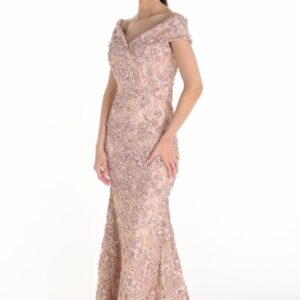 Frank Lyman 259716 Blush Long Evening Dress