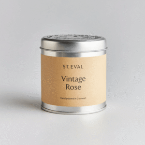 St Eval Vintage Rose Candle in a Tin