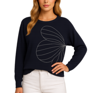 ORLY Navy Soft Knit Jumper