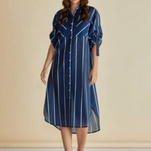 Betty Basics Striped Shirt Dress