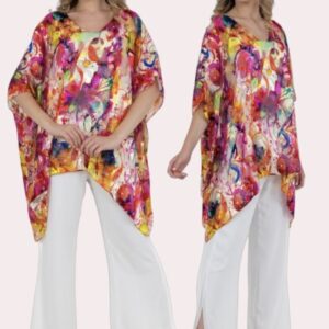 Allison Fashion Silk Print Tunic
