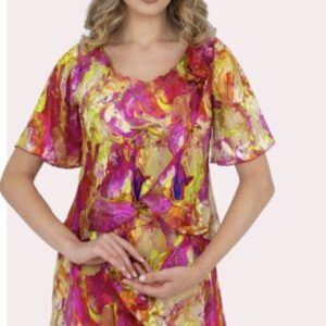 Allison Fashion Silk Print Dress