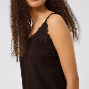 Cream Embroidered Cami Top