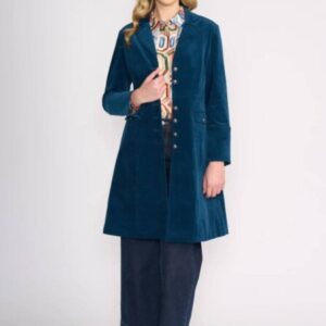 Foil Cordially Invited Navy Velvet Coat