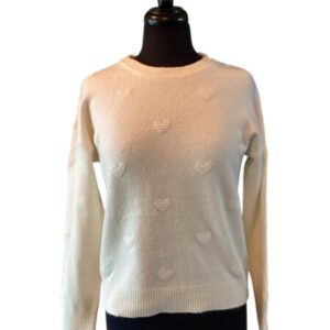 Coco Y Club Cream Heart Jumper