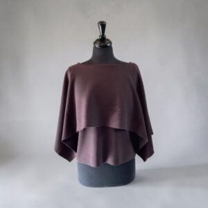 Orly Brown Layered Knit Top