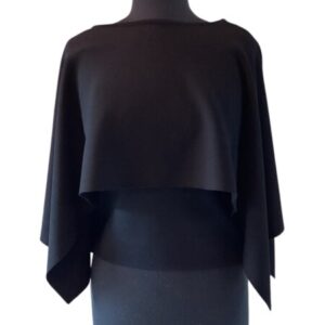 Orly Black Layered Knit Top